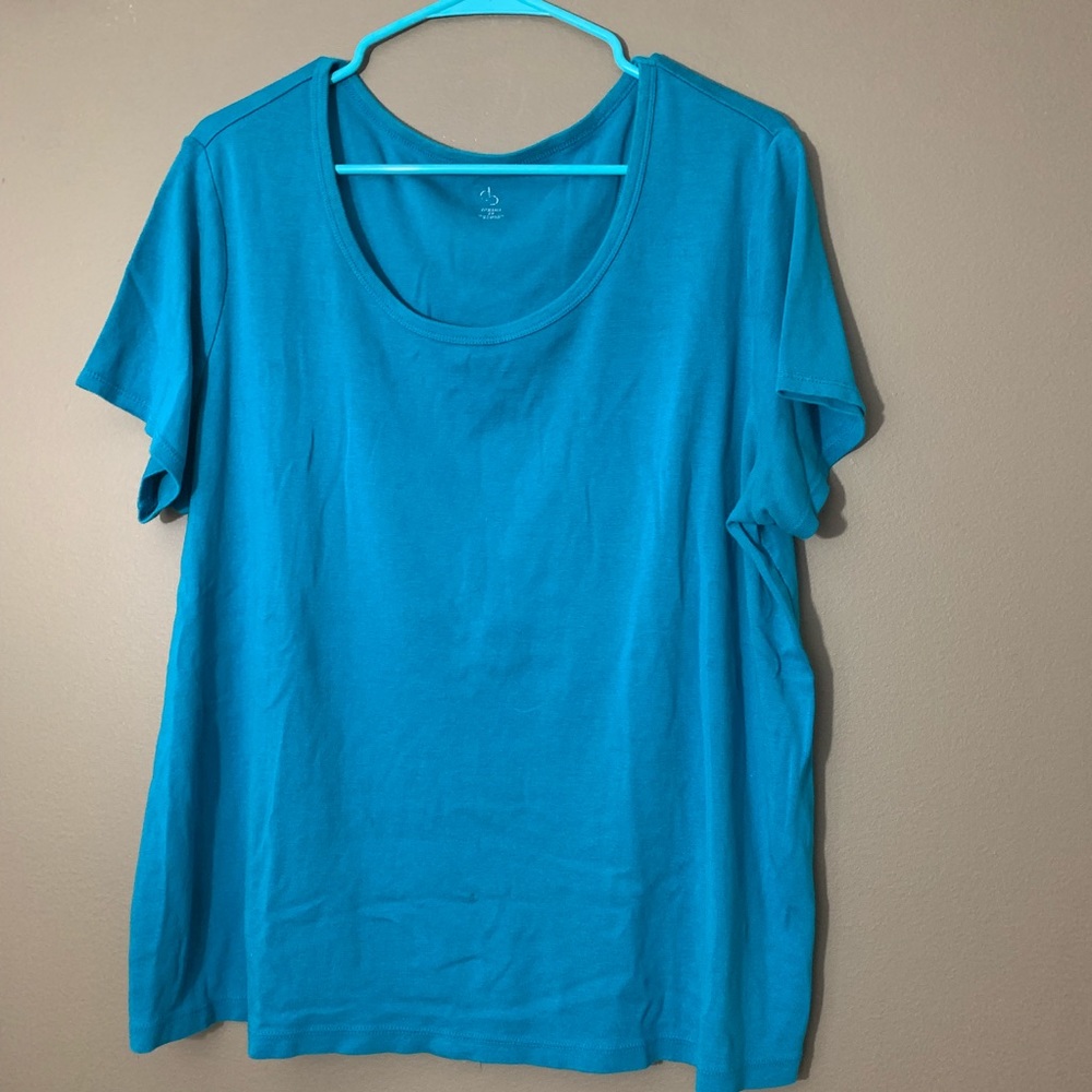 dressbarn Teal Stretchy Tee Shirt